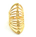 Gold Ring Blank Ring Settings Ring Bezel Base Cabochon Mountings Adjustable (3mm blank )  Gold Plated Brass G5942