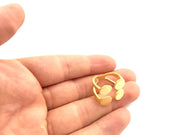 Adjustable Ring Blank, (10mm blank )  Gold Plated Brass G9235