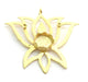 Gold Plated Brass Pendant Setting Mountings Blanks   (12mm and  2mm blank) G5960