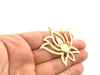 Gold Plated Brass Pendant Setting Mountings Blanks   (12mm and  2mm blank) G5960