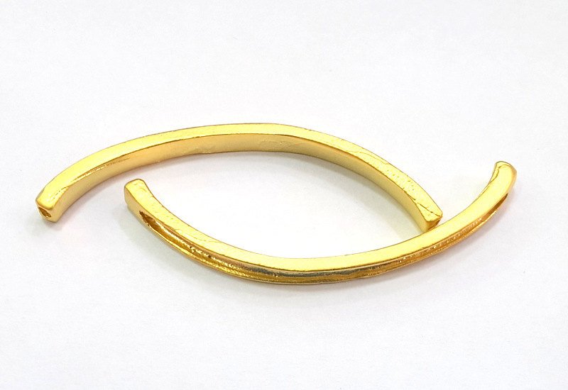 Bracelet Connector,Findings, Gold Plated Brass G12147