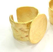 Adjustable Ring Blank, (20mm blank ) Gold Plated Brass G3856