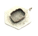 Antique Silver Plated Brass Pendant Settings Blanks  Mountings , (18x13mm  blank) G5967