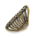Adjustable Ring Blank, (3mm blank ) Antique Bronze Plated Brass G6013