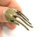 Adjustable Ring Blank, ( 3mm blank ) Antique Bronze Plated Brass G6015