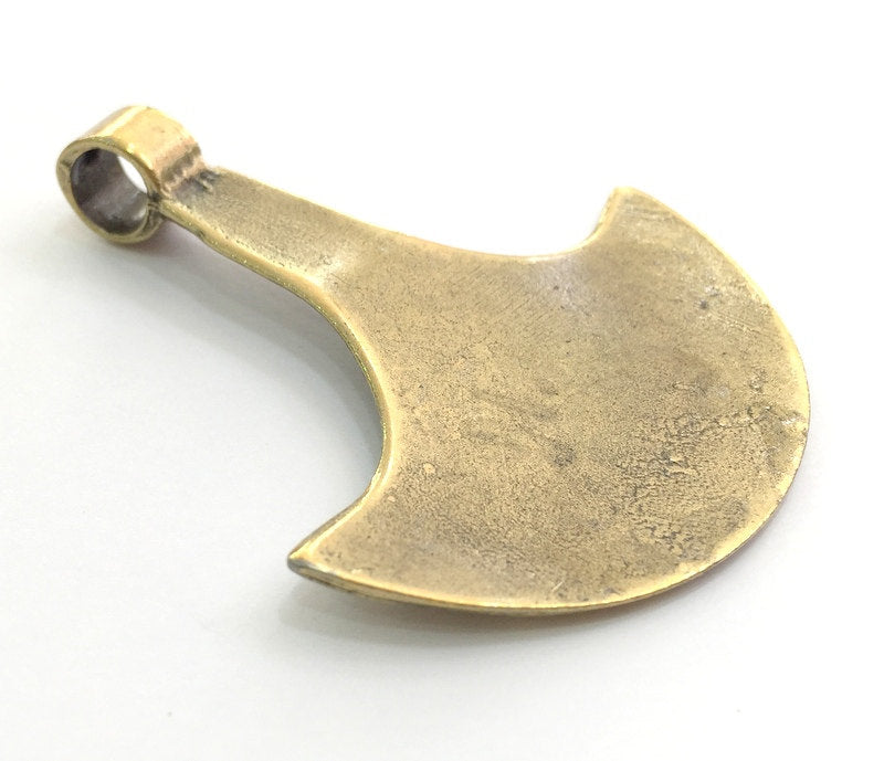 Antique Bronze  Metal Pendant  70x65 mm  G9440