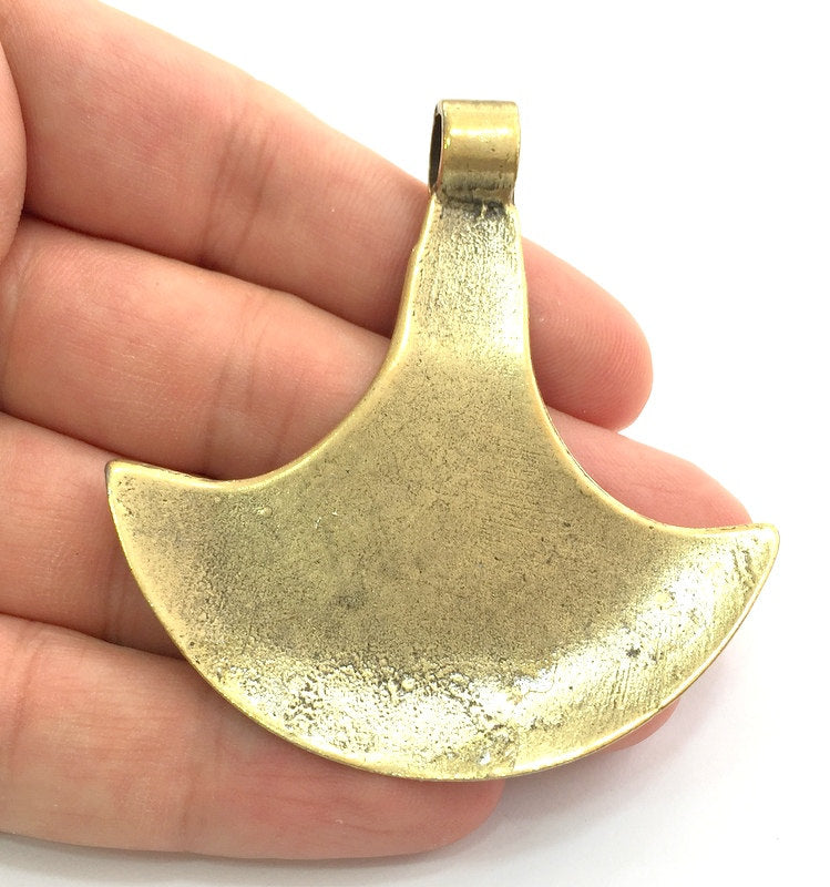 Antique Bronze  Metal Pendant  70x65 mm  G9440