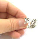 Adjustable Ring Blank, ( 3mm blank ) Antique Silver Plated Brass G8287