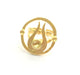 Adjustable Ring Blank, (5mm and 3mm blank )  Gold Plated Brass G6050