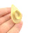 Adjustable Hammered Ring Blank, (18x13mm drop blank )  Gold Plated Brass G6077