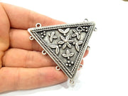 Silver Pendants Antique Silver Plated Medallion Pendants (66mm) Antique Silver Plated Metal  G6118