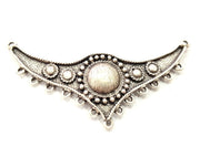 Silver Tribal Pendants Antique Silver Plated Pendants (84x33mm) Antique Silver Plated Metal  G6123