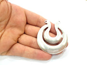 Antique Silver Tribal Pendants Ethnic Pendant (59x51mm) Antique Silver Plated G6130