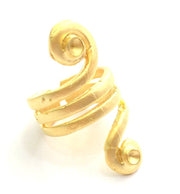 Adjustable Ring Blank, (3mm blank )  Gold Plated Brass G6135