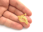 Gold Ring Blank Ring Settings Ring Bezel Base Cabochon Mountings Adjustable  (3mm blank )  Gold Plated Brass G6138