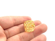 Adjustable Ring Blank, (5x3mm blank )  Gold Plated Brass G6139