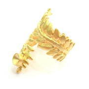 Adjustable Ring Blank, (3mm blank )  Gold Plated Brass G6140