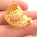 Adjustable Ring Blank, (3mm blank )  Gold Plated Brass G6140