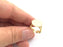 Gold ring base Adjustable Ring Blank, (15mm blank ) Gold Plated Brass G6146