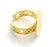 Adjustable Ring Blank, (15mm blank ) Gold Plated Brass G6147