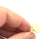 Adjustable Ring Blank, (15mm blank ) Gold Plated Brass G6149