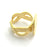 Adjustable Ring Blank, (15mm blank ) Gold Plated Brass G6155