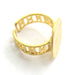 Adjustable Ring Blank, (15mm blank ) Gold Plated Brass G6159
