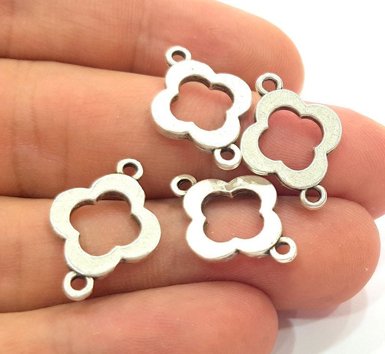 5 Pcs (20x15 mm) Antique Silver Plated Metal Charms   G14564