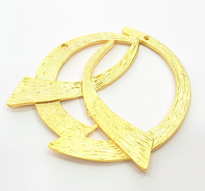 Gold Pendant Gold Plated Medallion Pendants (70mm)  G6183