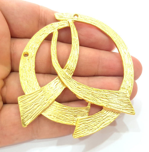 Gold Pendant Gold Plated Medallion Pendants (70mm)  G6183
