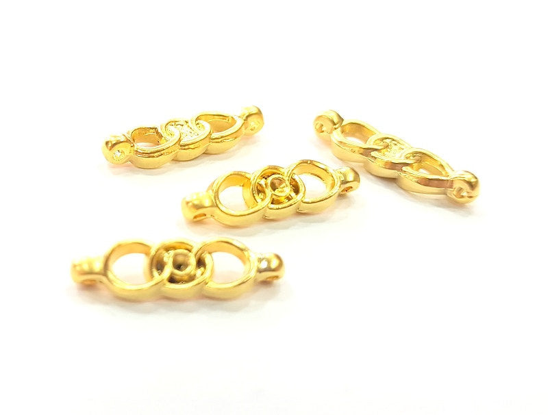 4 Pcs Gold Plated Connection (22x6mm)  G6189