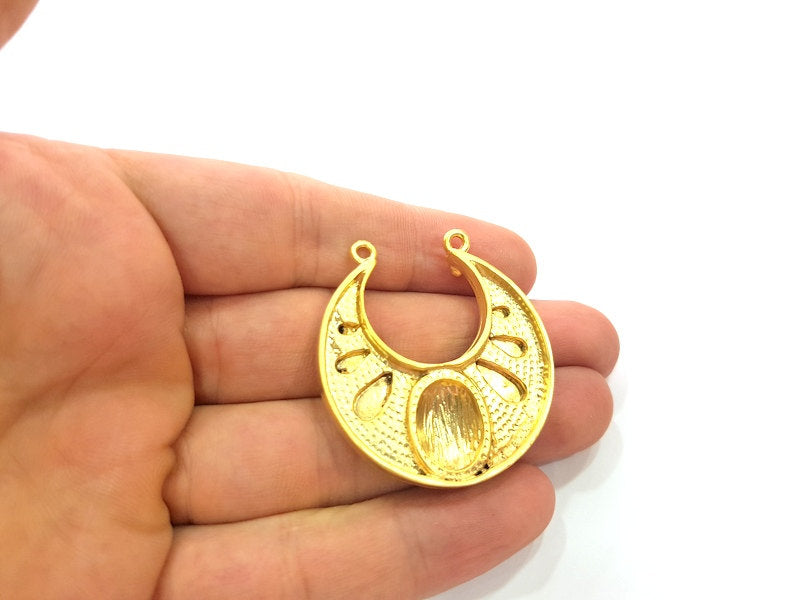 Gold Pendant Gold Plated Medallion Pendants (43x41mm)  G6192