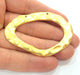 Gold Plated Hammered Pendants (67x45mm)  G6193