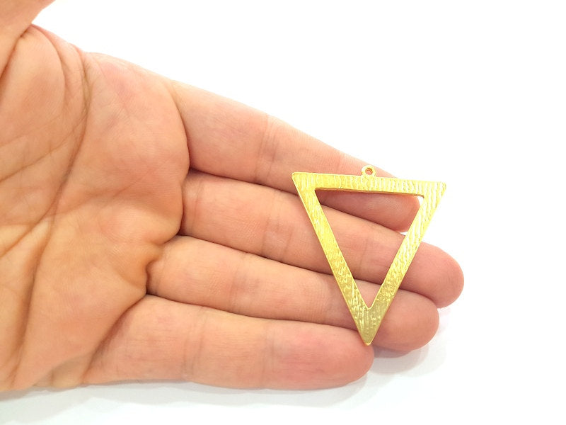 Gold Plated Triangle Pendants (50x43mm)  G6196