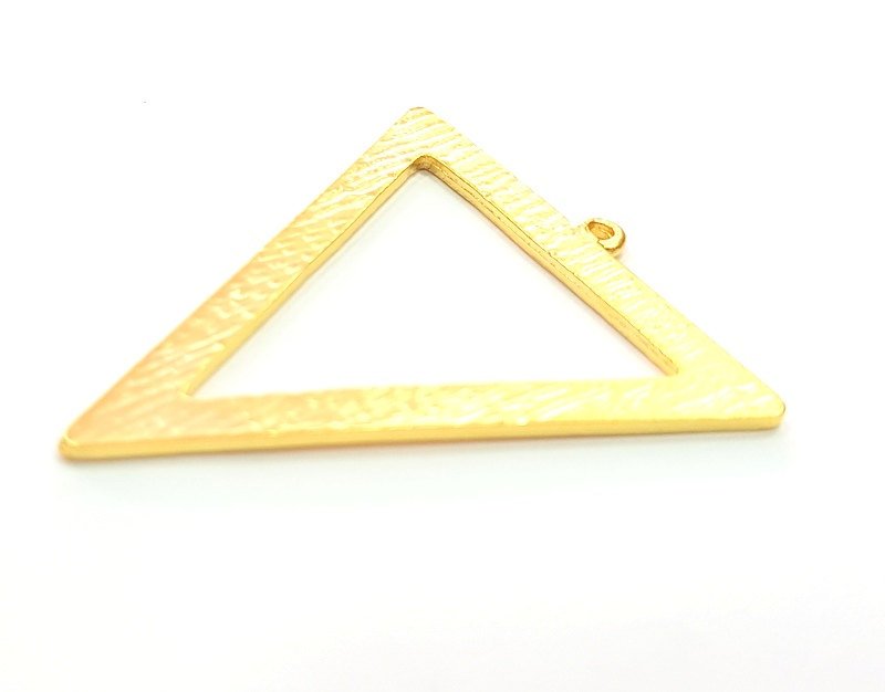 Gold Plated Triangle Pendants (50x43mm)  G6196