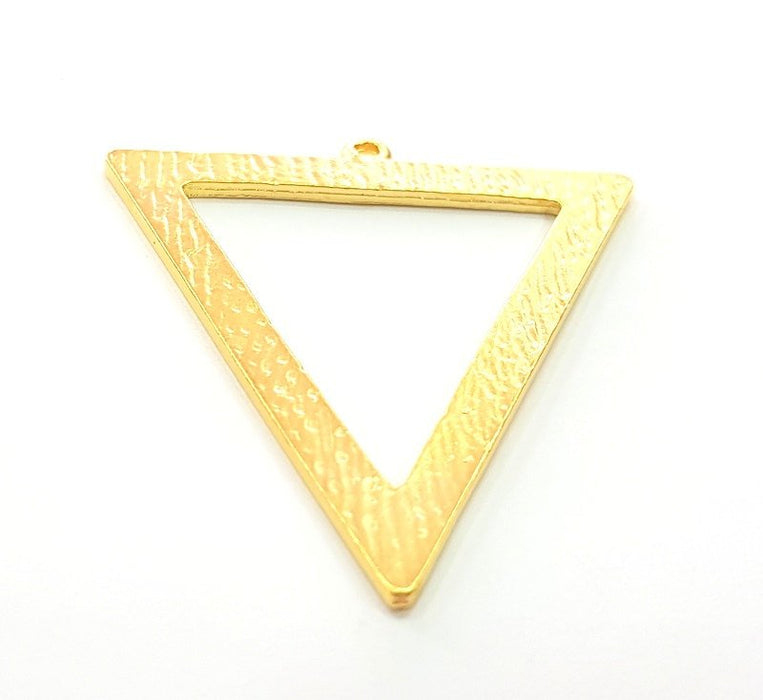 Gold Plated Triangle Pendants (50x43mm)  G6196