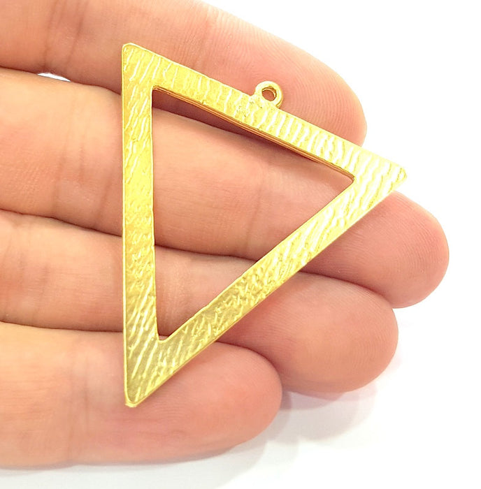 Gold Plated Triangle Pendants (50x43mm)  G6196