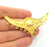 Gold Pendant Gold Plated Linked Pendants (85x33mm)  G6199