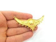 Gold Pendant Gold Plated Linked Pendants (85x33mm)  G6199