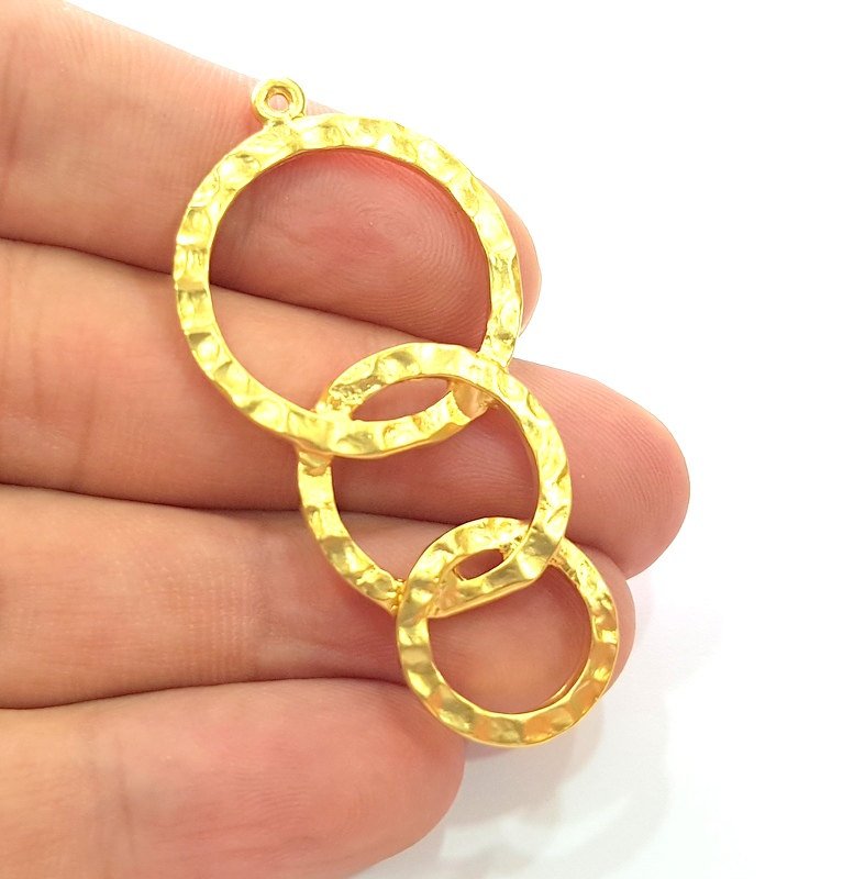 Gold Pendant Gold Plated Pendants (55x27mm)  G6204