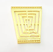 Gold Plated Large Tribal Pendants Linked Pendants (72x40mm)  G6205