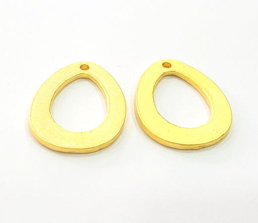 Gold Plated Drop Pendants (29x22mm)  G6209