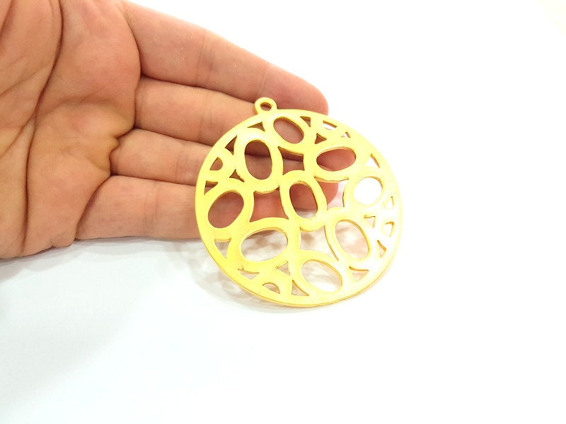 Gold Plated Medallion Pendants (70mm)  G6229