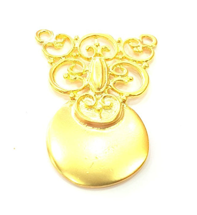 Gold Plated Medallion Pendants (66x48mm)  G6236