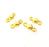 4 pcs (11x7 mm)  Gold Plated Metal Connector Charms G6240