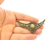 Antique Bronze Pendants (84x33mm) G6242