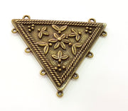 Antique Bronze Linked Pendants (69x64mm) G6246