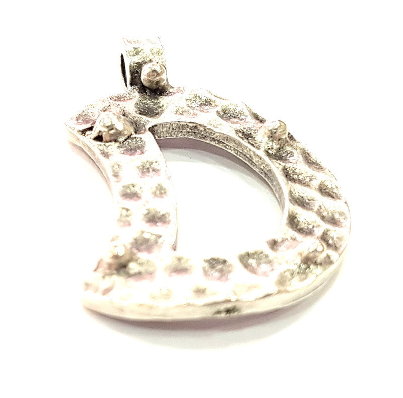 2 Pcs Antique Silver Plated  Pendant (33x22mm)  G6277