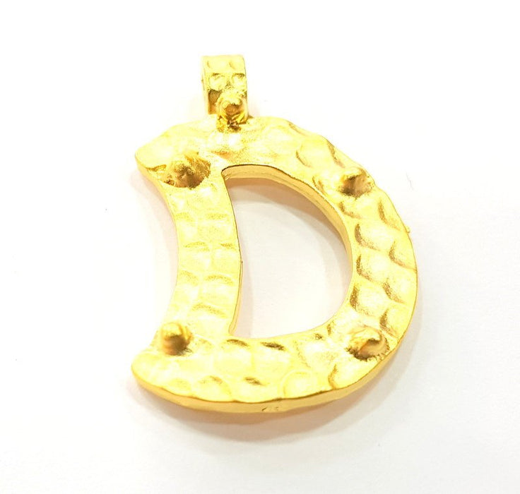 2 Pcs Gold Plated Connector Pendants (33x22mm)  G6279