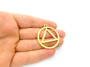 2 Gold Plated Pendant (36mm)  G14570